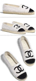 Logo Fabric & Suede Calfskin Espadrilles