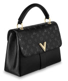 Very One handle Leather Handbag, Black