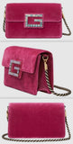 Shoulder Bag with Square G, Pink