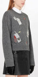 Wool and Cashmere Sweater with Stickers