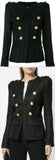 Double-Breasted Paneled Jacket