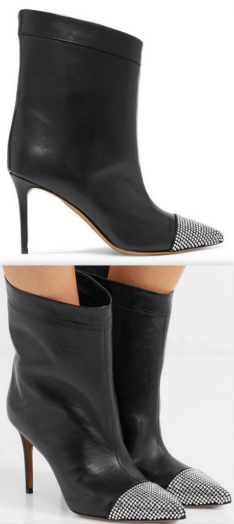 Cha Cha 90 Diamante Leather Boots