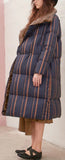Striped Down Coat