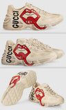 Rhyton Sneaker with Mouth Print