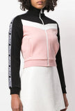 Paneled Track Jacket, Pink