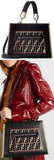 Runaway Small Python and Embroidered Raffia-Trimmed Leather Tote