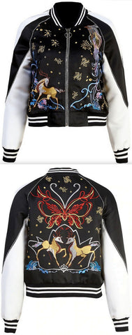 Embroidered Bomber Jacket