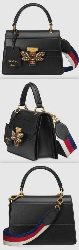 Queen Margaret Small Top Handle Bag, Black