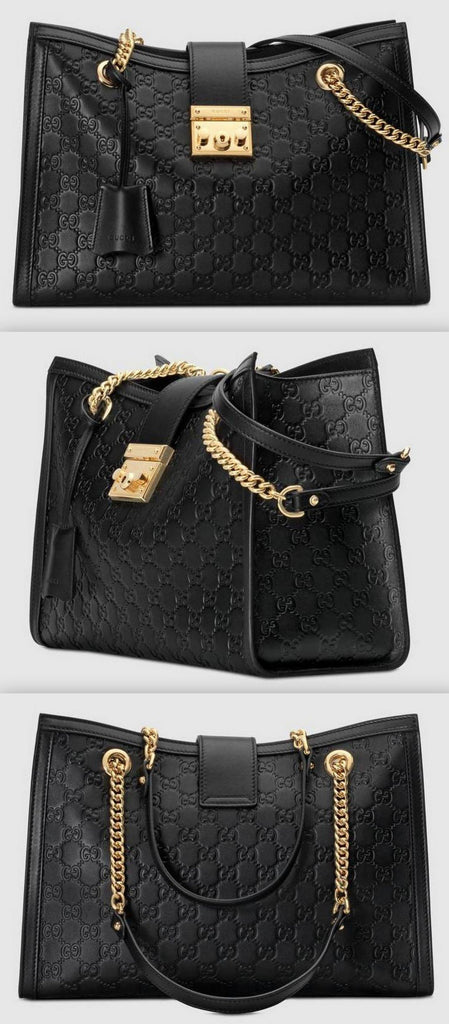 Padlock Signature Medium Leather Shoulder Bag