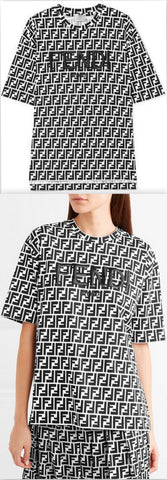 Embroidered Printed Logo Cotton T-Shirt