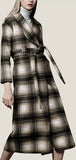 Plaid Wool-Bend Coat