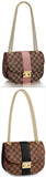 Wight Damier Ebene Canvas Handbag - Magnolia Pink or Black