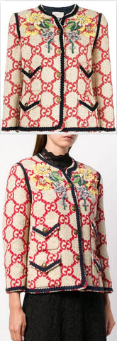 GG Embroidered Tweed Jacket