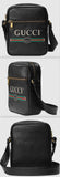 Print Messenger Bag, Black