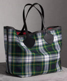 The Giant Reversible Tote in Tartan Cotton