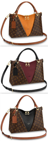 V Tote MM -  Yellow, Red, Black