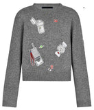 Wool and Cashmere Sweater with Stickers