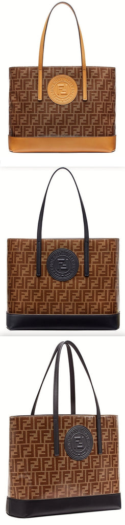Shopping Logo Leather Shopper - Beige or Black