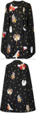 Embroidered Cape Coat