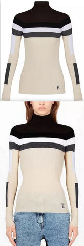 Stripes Instarsia Pullover