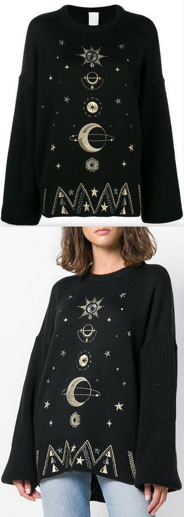 Embroidered Details Jumper