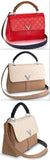 Very One Handle Leather Handbag - Rubis Red or Sesame