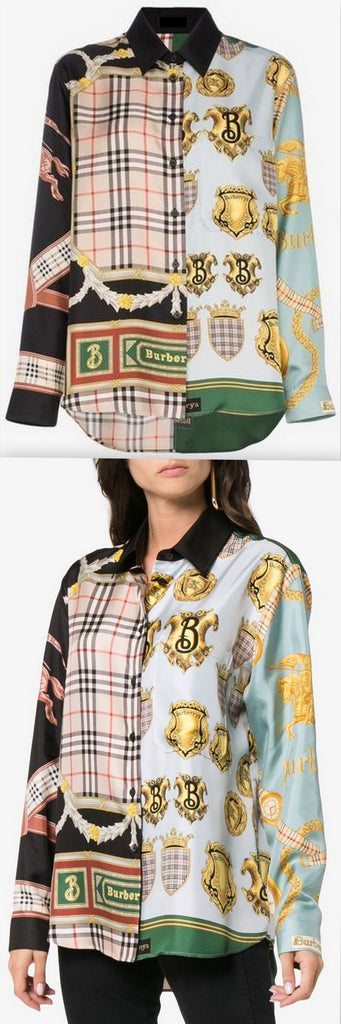 Archive Scarf Print Silk Shirt