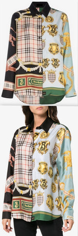 Archive Scarf Print Silk Shirt