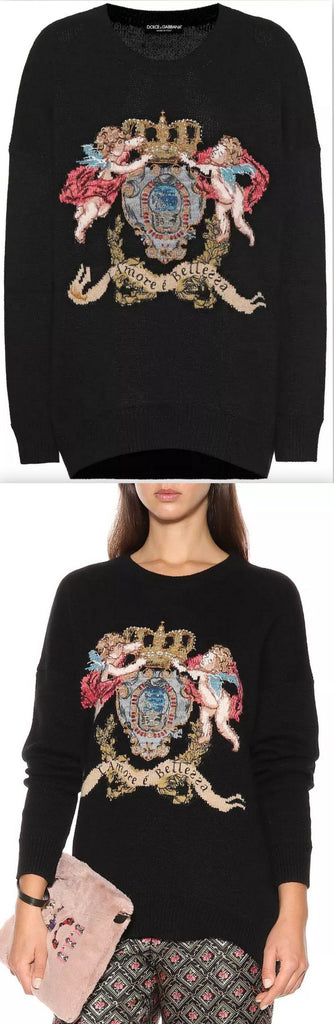 Embroidered Cashmere-Blend Sweater