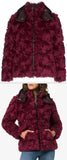 Teddy Puffer Jacket - Burgundy