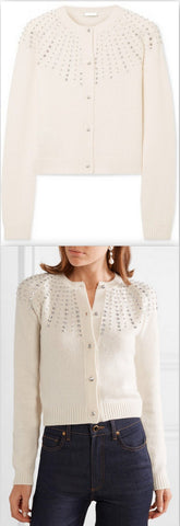 Crystal-Embellished Cardigan