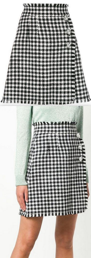 Vichy Pattern Skirt