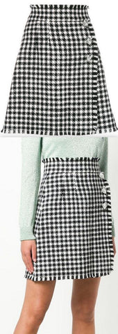 Vichy Pattern Skirt