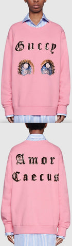 Oversize Sweatshirt with Manga Eyes