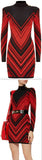 Chevron Knit Bodycon Dress