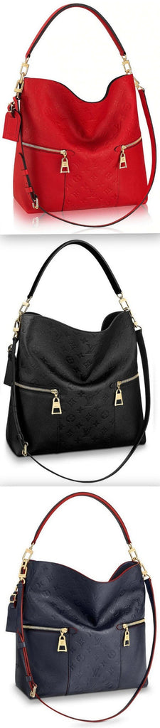 Melie Monogram Bag - Red, Black, Blue