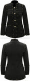 Embellished Single-Breasted Jacket - Black or White