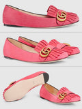 Suede Ballet Flat, Pink | DESIGNER INSPIRED FASHIONS