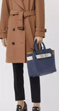 The Small Leather Belt Bag, Regency Blue