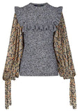 Knit Top with Ruffles