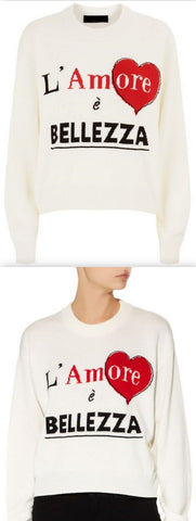 Slogan Cashmere Sweater