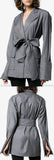 Deconstructed Wrap Blazer