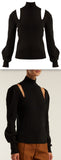 Cut-Out Shoulder Sweater
