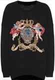 Embroidered Cashmere-Blend Sweater