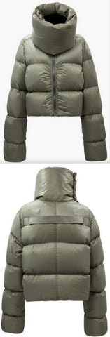 Puffer Jacket with Thick Collar