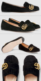 Suede Ballet Flat, Black