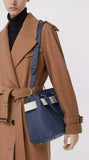 The Small Leather Belt Bag, Regency Blue