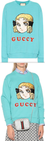 Guccy Embroidered Cotton Sweatshirt