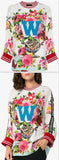 Peonie Print Sports Top