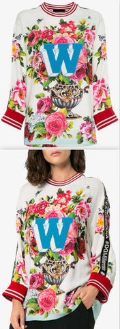 Peonie Print Sports Top
